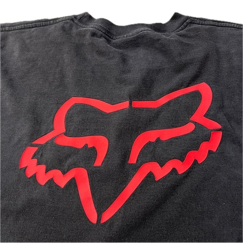 Vintage FOX RACING Double Sided Tee Shirt 🦊 🩸 - Picture 4 of 8